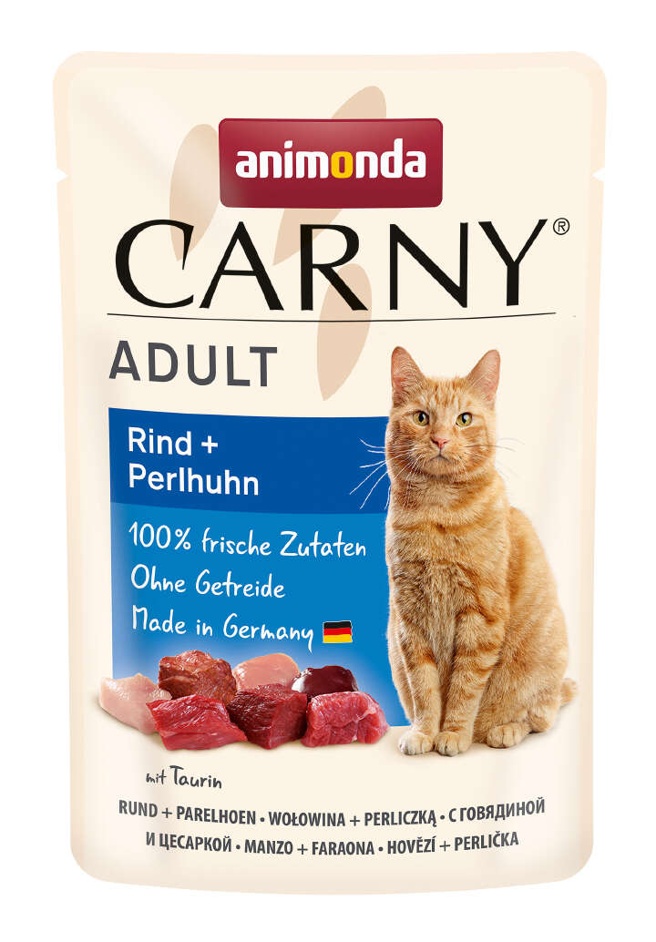animonda Katzen-Nassfutter Rind und Perlhuhn